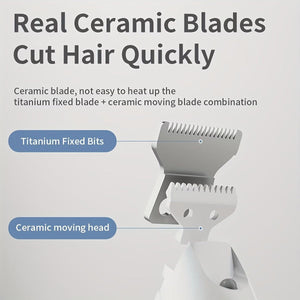 Black Rechargeable Pet Hair Clipper Grooming Kit
