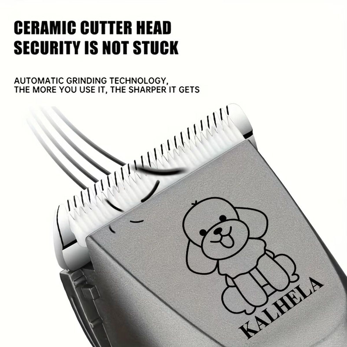 Black Rechargeable Pet Hair Clipper Grooming Kit