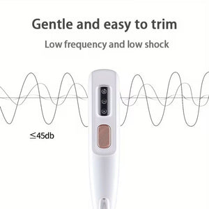 White LED Pet Paw Hair Trimmer with USB Cable
