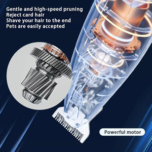 White LED Pet Paw Hair Trimmer with USB Cable