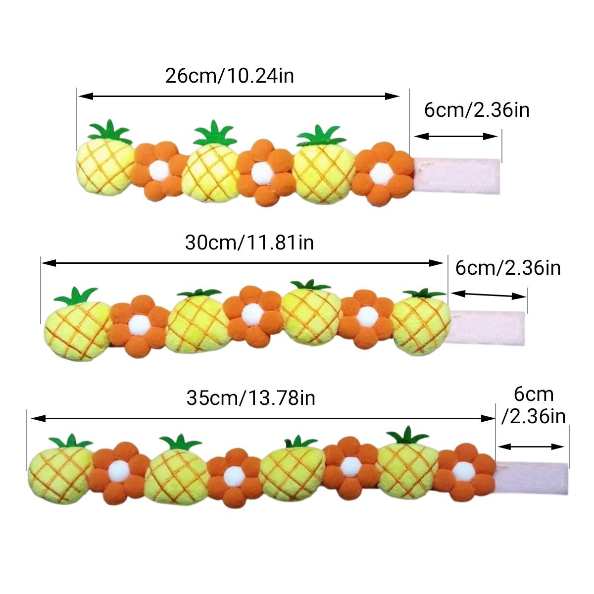 Pineapple Dog Collar Adjustable Floral Necklace