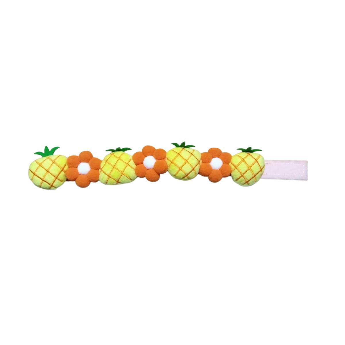Pineapple Dog Collar Adjustable Floral Necklace