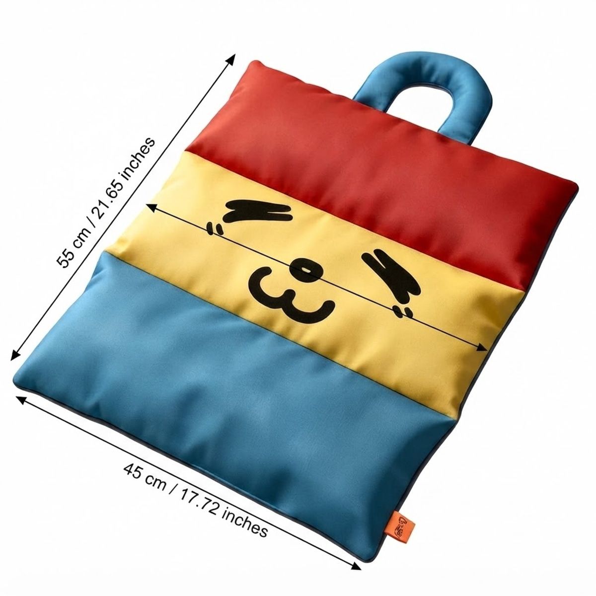 Colour Block Dog Cooling Mat with Carry Handle