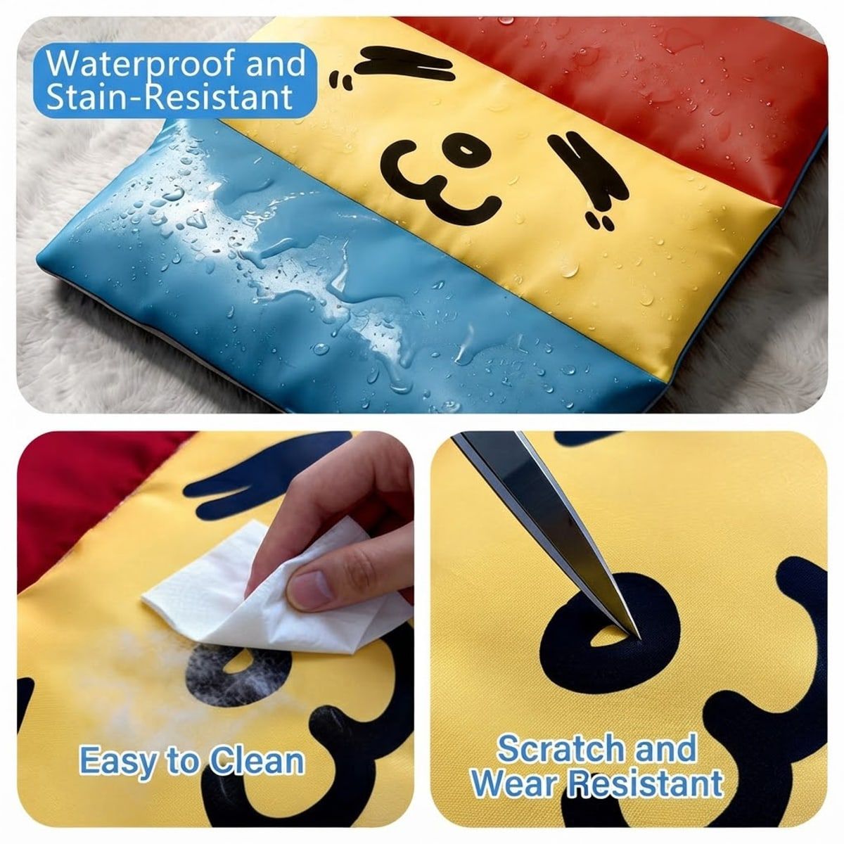 Colour Block Dog Cooling Mat with Carry Handle
