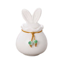 Ceramic Pet Urn Bunny Ear Memorial Keepsake