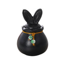 Ceramic Pet Urn Bunny Ear Memorial Keepsake