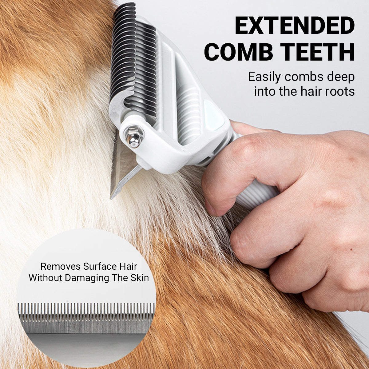 Pet Detangling Comb 2-in-1 Grooming Tool