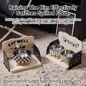 Adjustable Pet Feeding Station Tray