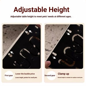 Adjustable Pet Feeding Station Tray
