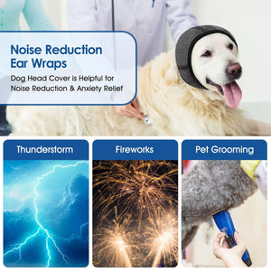 Dog Earmuffs Headgear Waterproof Noise-Reducing Comfort Hood