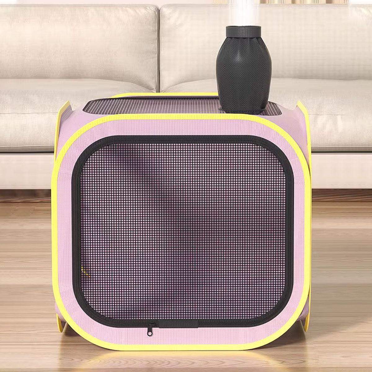 Portable Grooming Solution with Foldable Dog Dryer Box for Cats and Small Dogs