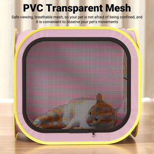 Portable Grooming Solution with Foldable Dog Dryer Box for Cats and Small Dogs