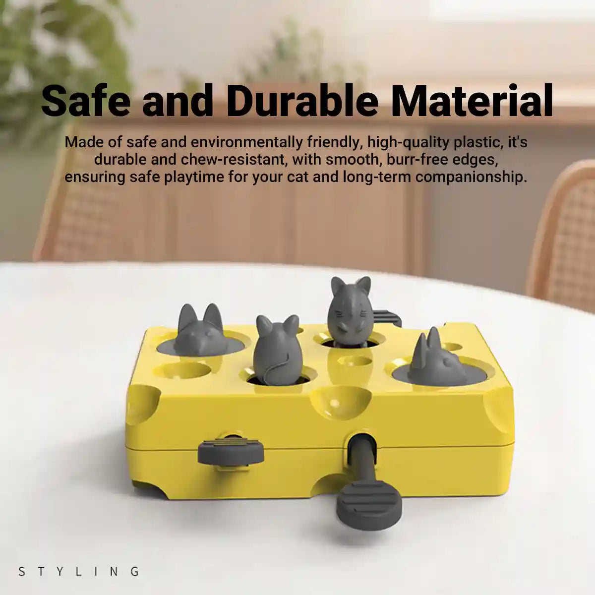 Interactive Cat Puzzle Toy with Treat Dispenser