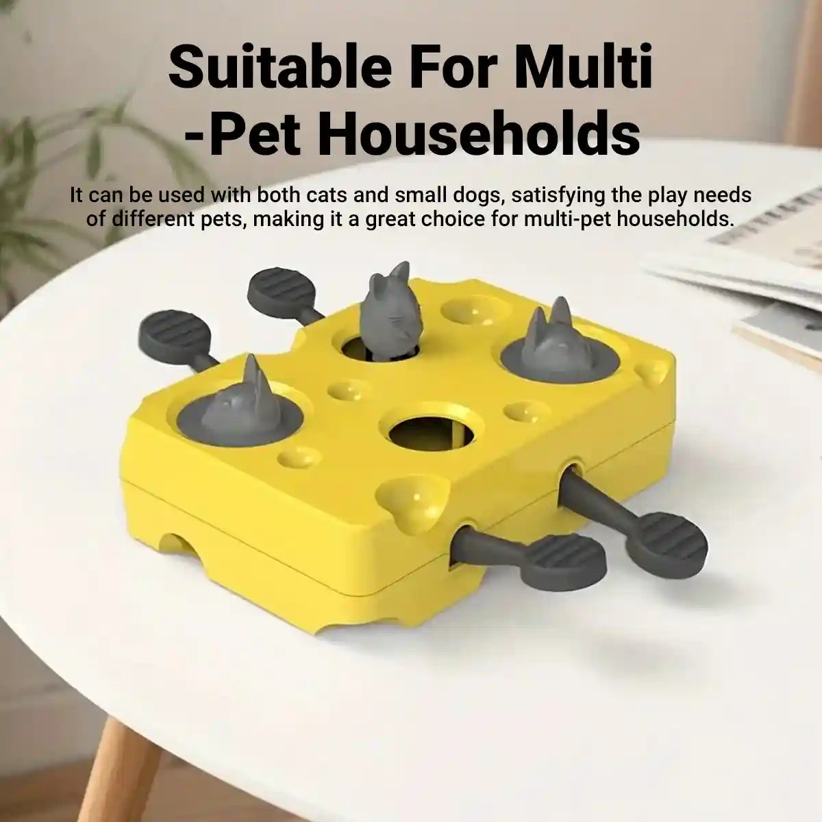 Interactive Cat Puzzle Toy with Treat Dispenser