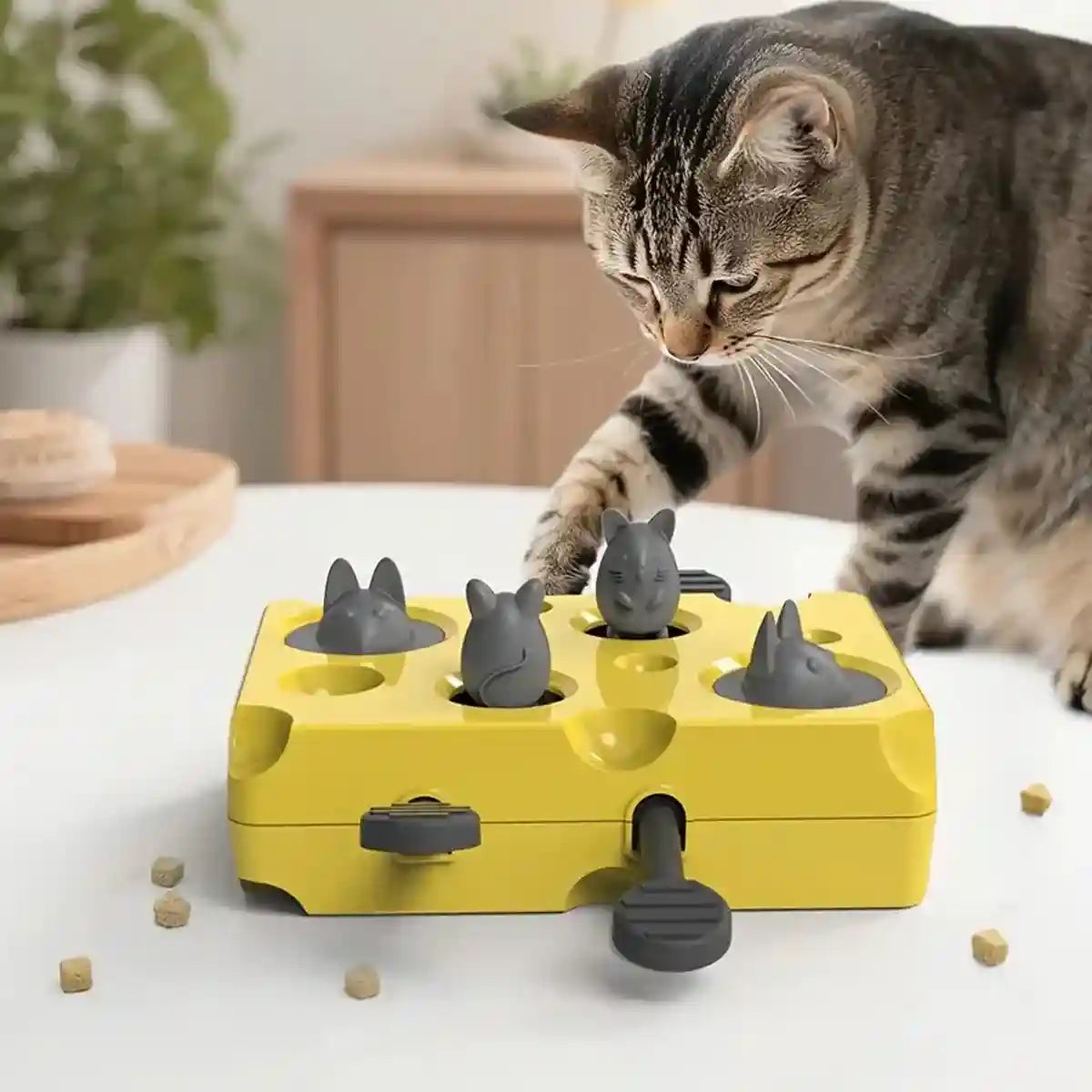 Interactive Cat Puzzle Toy with Treat Dispenser