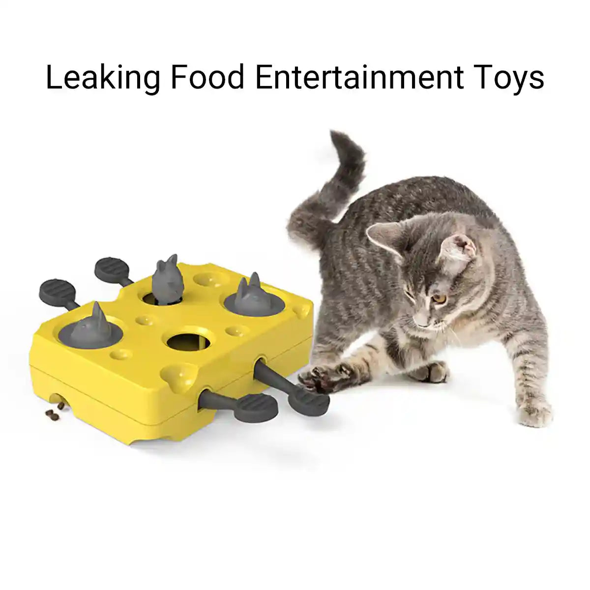 Interactive Cat Puzzle Toy with Treat Dispenser