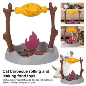 Interactive Pet Toy 360° Rotating Food Dispensing Puzzle Toy for Cats & Dogs
