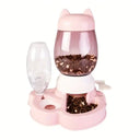 Automatic Pet Food Dispenser with Water Bottle 2.2L Feeder for Cats & Dogs