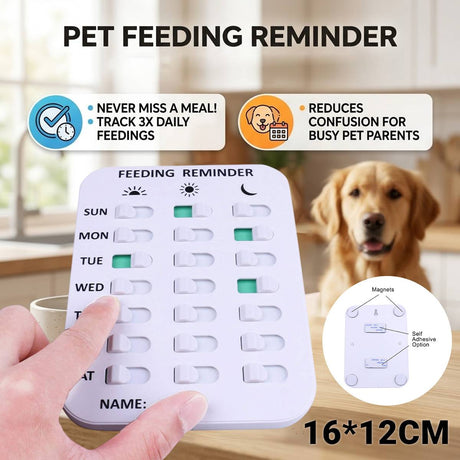 Magnetic pet feeding reminder chart for dogs and cats – product view 2