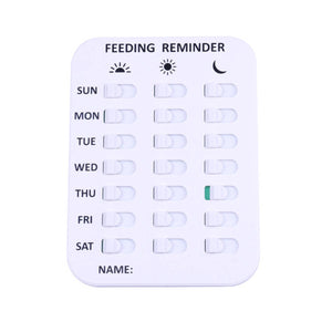 Pet Feeding Record Card - Magnetic Dog Feeding Chart Tracker