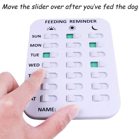 Magnetic pet feeding reminder chart for dogs and cats – product view 4
