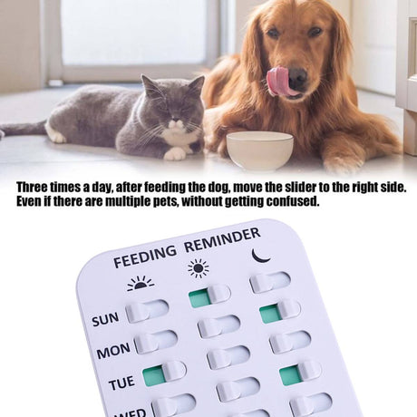 Magnetic pet feeding reminder chart for dogs and cats – product view 8