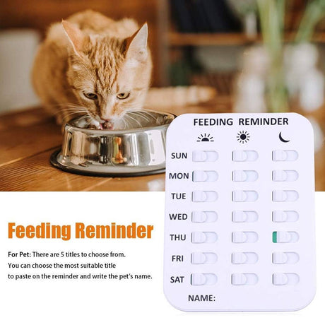 Magnetic pet feeding reminder chart for dogs and cats – product view 9