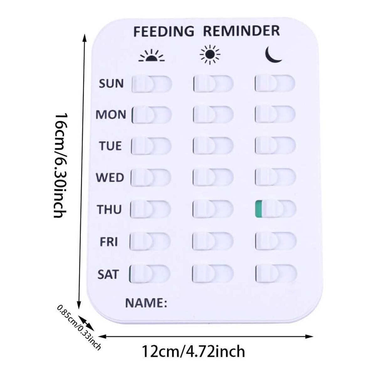 Pet Feeding Record Card - Magnetic Dog Feeding Chart Tracker