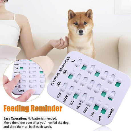 Magnetic pet feeding reminder chart for dogs and cats – product view 11