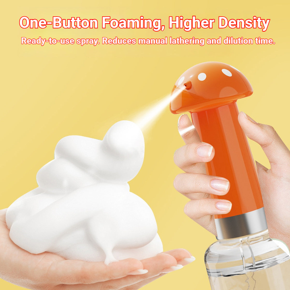 Pet Foaming Tool One-Button Electric Foam Sprayer for Dog Cat Bath