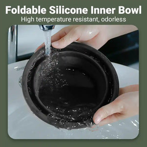 Foldable Elevated Double Pet Bowl