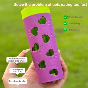 Interactive Dog Treat Dispenser Toy Slow Feeder