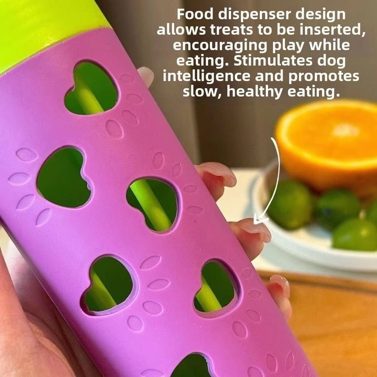 Interactive Dog Treat Dispenser Toy Slow Feeder