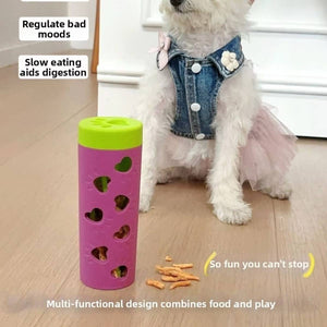 Interactive Dog Treat Dispenser Toy Slow Feeder