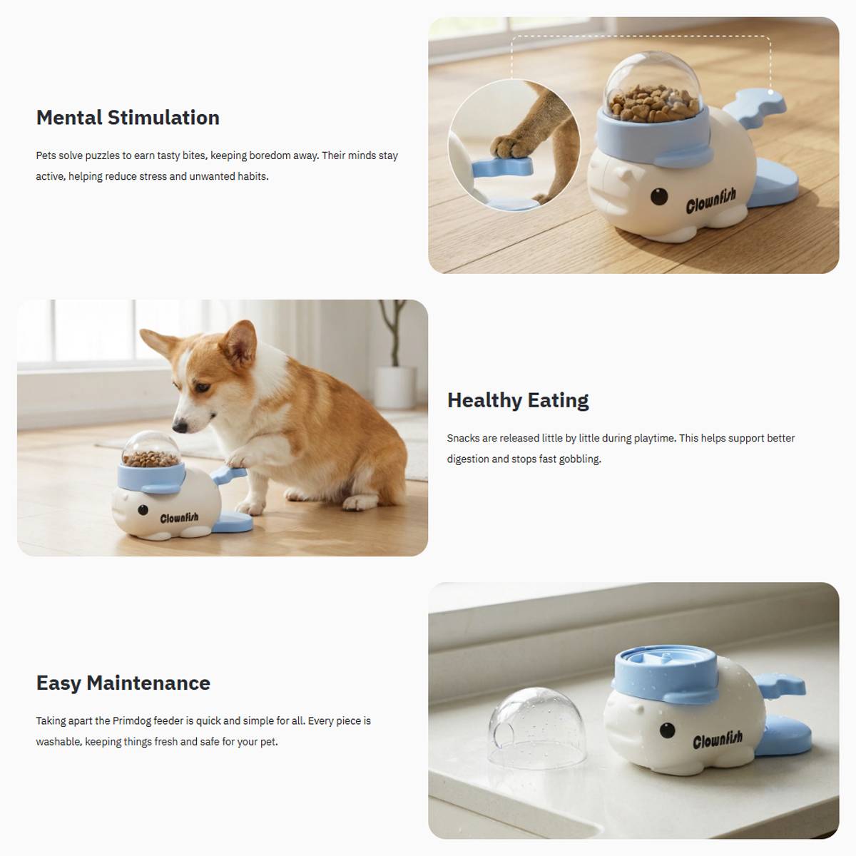 Interactive Dog Treat Dispenser Toy