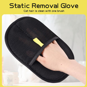 Reusable Pet Hair Removal Glove with Electrostatic Bristles – 2 Pack
