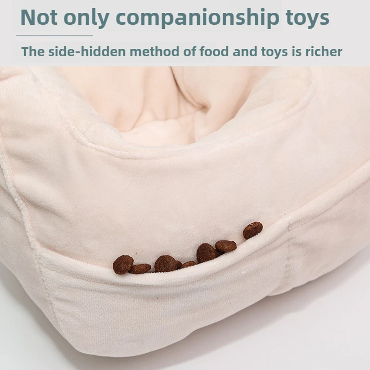 Plush Pet Goose Toy Interactive Squeaky Dog Enrichment Toy