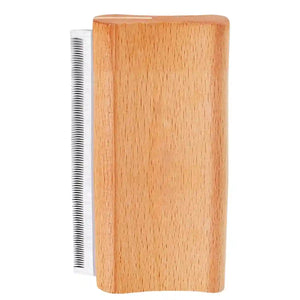 Pet Hair Removal Comb With Wooden Handle