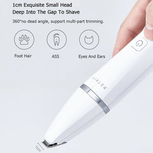 Pet Grooming Clippers Low Noise Waterproof Hair Trimmer for Cats & Dogs