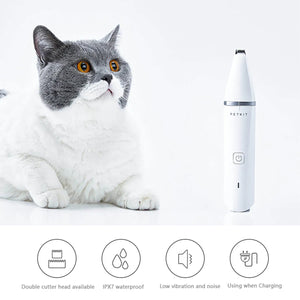 Pet Grooming Clippers Low Noise Waterproof Hair Trimmer for Cats & Dogs