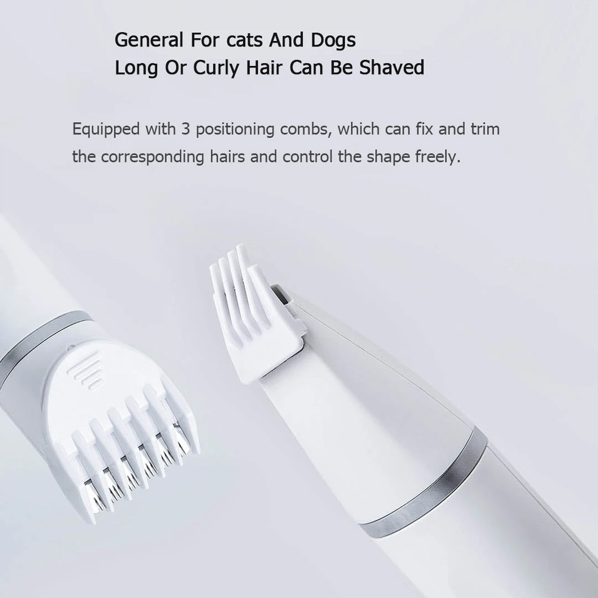 Pet Grooming Clippers Low Noise Waterproof Hair Trimmer for Cats & Dogs