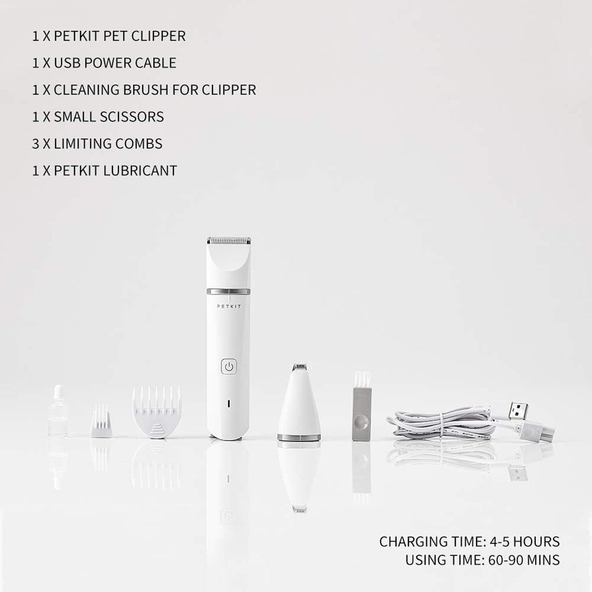 Pet Grooming Clippers Low Noise Waterproof Hair Trimmer for Cats & Dogs