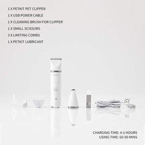 Pet Grooming Clippers Low Noise Waterproof Hair Trimmer for Cats & Dogs