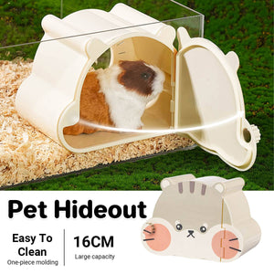 Pet Hideout Hamster House with Magnetic Door