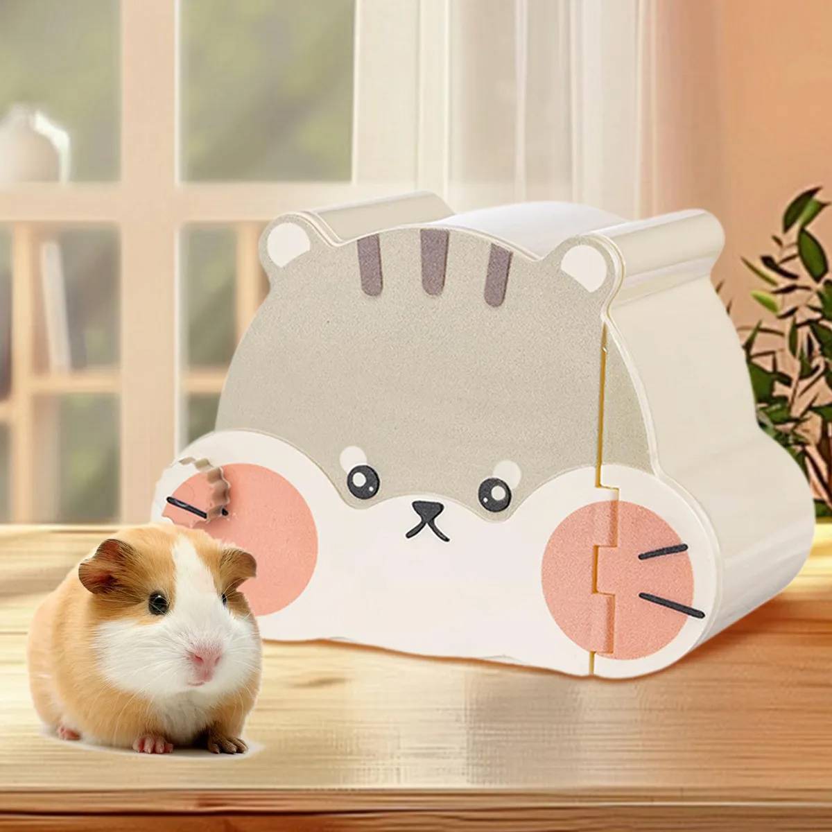 Pet Hideout Hamster House with Magnetic Door
