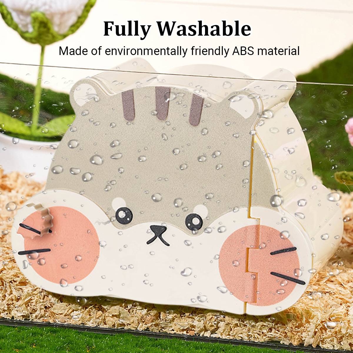 Pet Hideout Hamster House with Magnetic Door