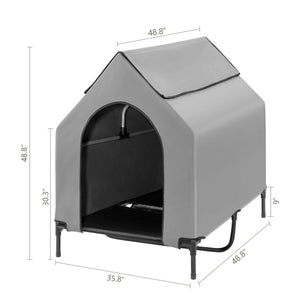 Outdoor Waterproof Pet Tent with Elevated Bed for Dogs and Cats  Description