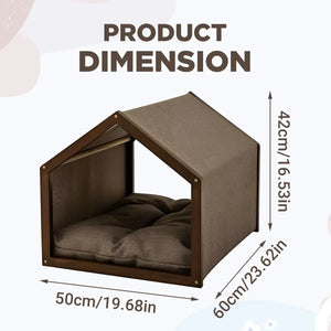 Modern Canvas Pet House for Small Dogs Washable Indoor Dog Bed