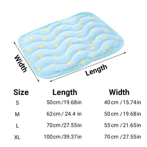 Ice Silk Summer Pad Breathable & Foldable Pet Cooling Mat for Dogs & Cats