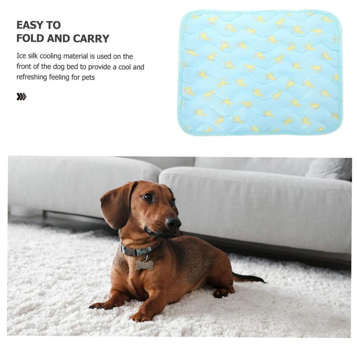 Ice Silk Summer Pad Breathable & Foldable Pet Cooling Mat for Dogs & Cats